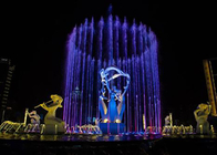 Büyük Açık Müzikal Çeşmesi Modern Sanat, Işıkları ile 3d Su Çeşmesi Tedarikçi