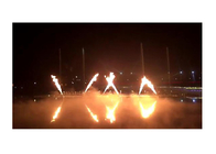 Modern Açık Flaming Su Çeşme Led Havai Fişek Işıkları Müzik Dans Tarzı Tedarikçi
