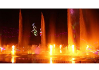 Nehirde Paslanmaz Çelik Flaming Su Çeşmesi Yangın Lazer Işık Gösterisi Tedarikçi